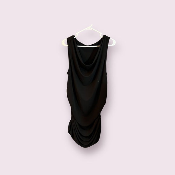 Torrid Side Gathered Black Dress Size 2 - Picture 8 of 16